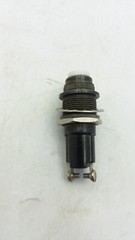 DIALIGHT PILOT PANEL INDICATOR LIGHT WHITE LENS BLACK NICKEL PLATED