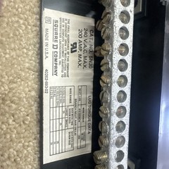 Square D Company, SN-30, Series G1 Lug Bar,240VAC Max,200A Max