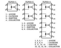 5 Pack of TLP521-1GB TLP521 P521-1GB P521 DIP-4 IC Optocouplers (USA Shipper)