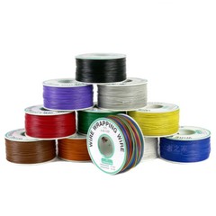 0.2mm 30AWG Insulated Silver Plated Single Core Copper PCB PVC Wrapping Wire