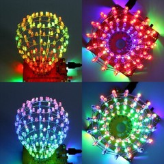 LED Cubic Ball DIY Kit 3mm RGB LED Light Cube Cubic Ball Creative Electronic Kit