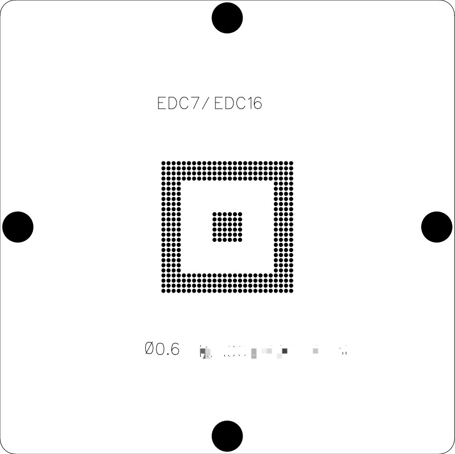 SC667038MZP66 SC667035MZP56 SC667034MZP56 SC667038MZP56 BGA388 Reball Stencil