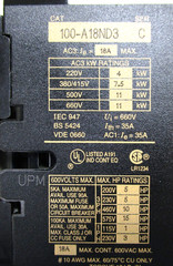 Allen-Bradley 100-A18ND3 Contactor