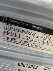 GE SPECTRA SERIES BUSWAY DUCT ECGAAADZBCZDZZ. 10x12x10. 800A, 600V.