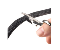 25 FT. 1/2″ Black Expandable Wire Cable Sleeving Sheathing Braided Loom Tubing