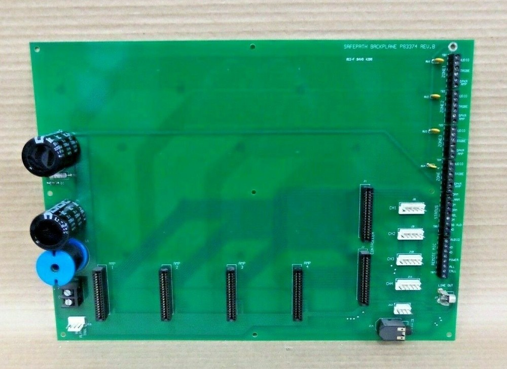 Wheelock P83374 Safepath Backplane Circuit Board Fire Alarm KMGM