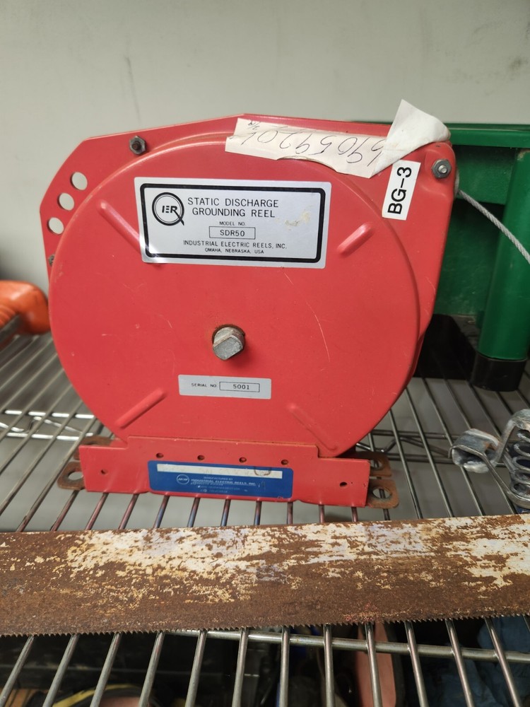 SDR50 STATIC DISCHARGE GROUNDING REEL Industrial Electric Reels Inc Made In USA