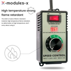 4000W Electronic Voltage Regulator Stepless AC Motor Speed Controller 110V/220V