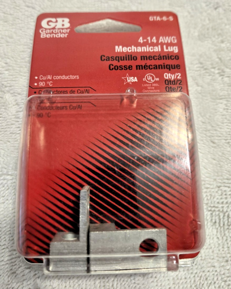Gardner Bender GBTA-6-S 4-14AWG Mechanical Lug 10 Packs of 2