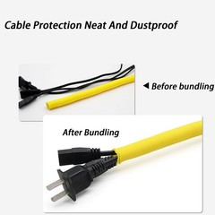Split Braided Sleeving Tube Cable Wire Sheath Flame Retardant Insulation
