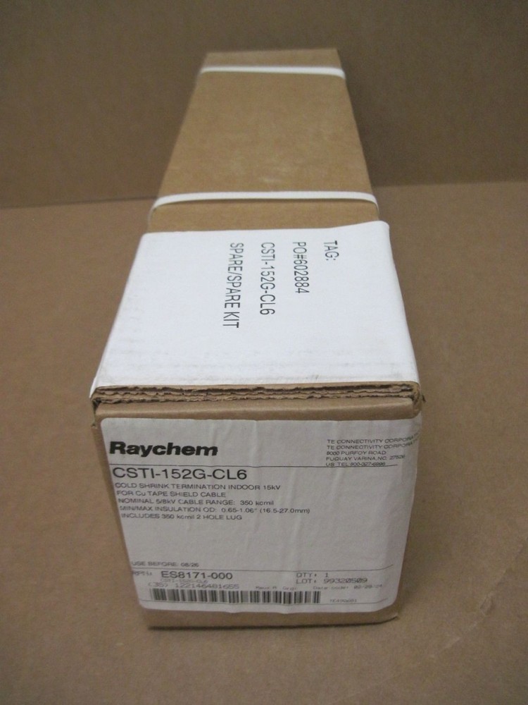 Raychem Te Connectivity CSTI-152G-CL6 Indoor Cold Shrink Termination Kit 15kv