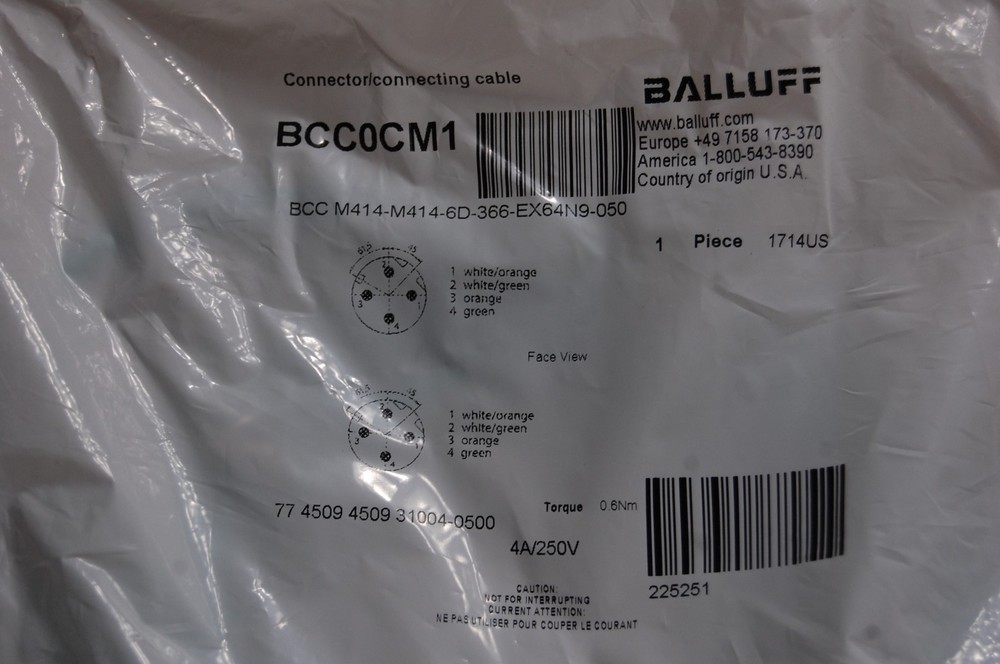 Balluff Contecting Cable BCC0CM1