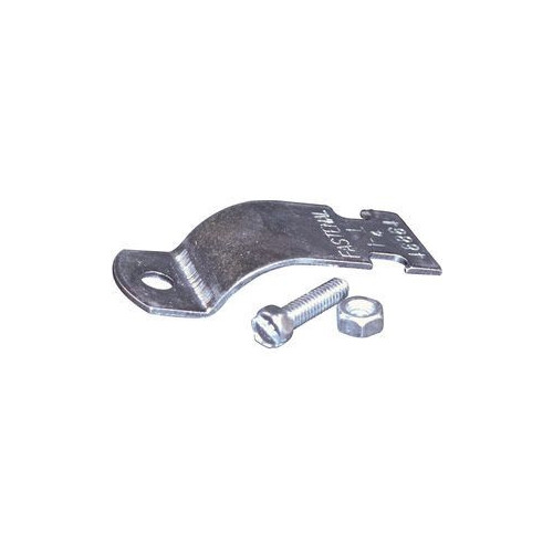 Fastenal 48953, 1″, Zinc plated Steel, EMT to Strut Pipe Clamp with Bolt, 1pc
