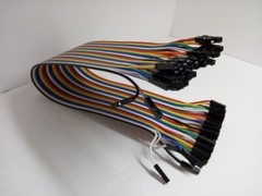 40 Pack 30cm 12” Row 2.54mm Female Female Dupont Cable Jumper Wire for Arduino