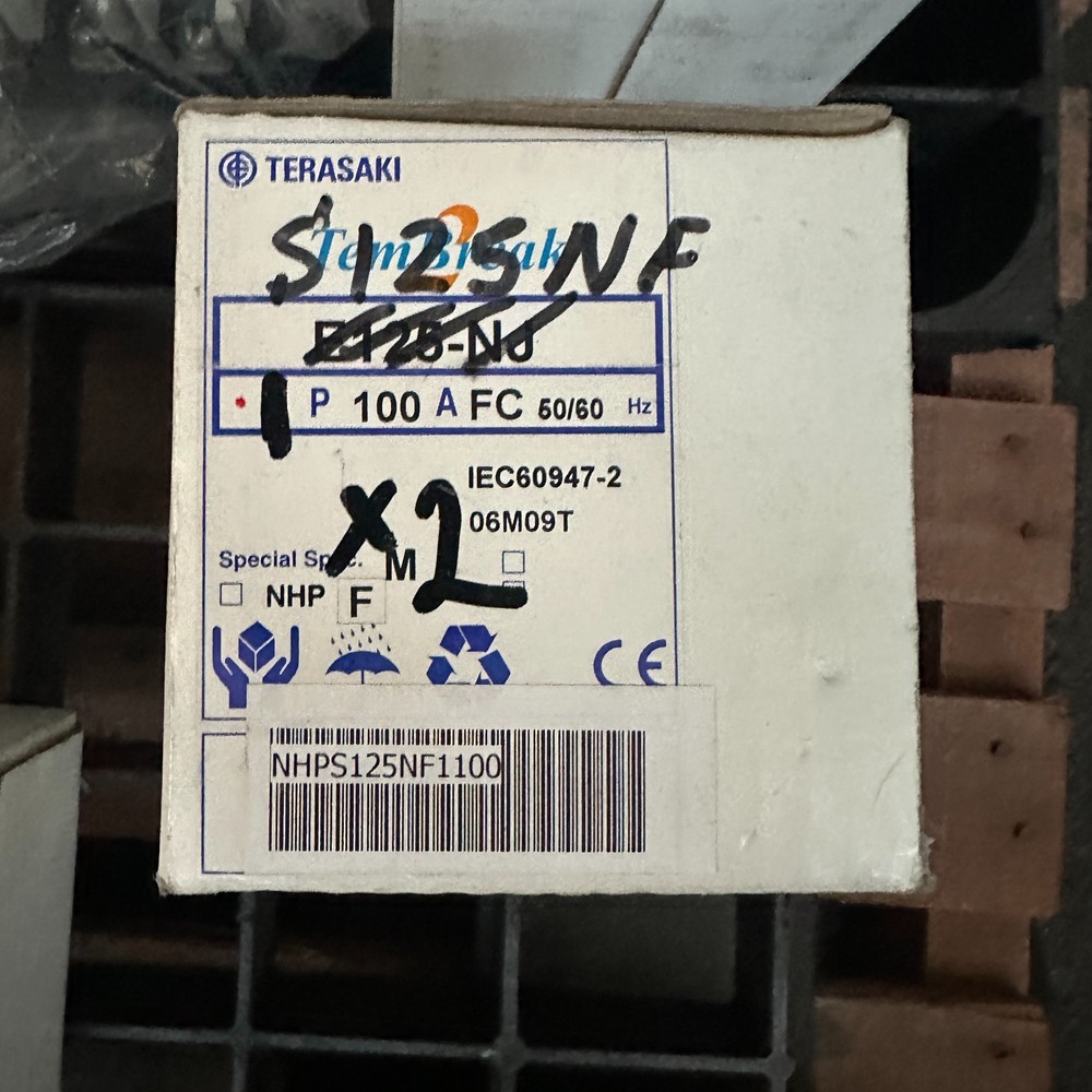 Terasaki TemBreak2 S125-NF 1 pole 100A Circuit Breaker MCB NHPS125NF1100