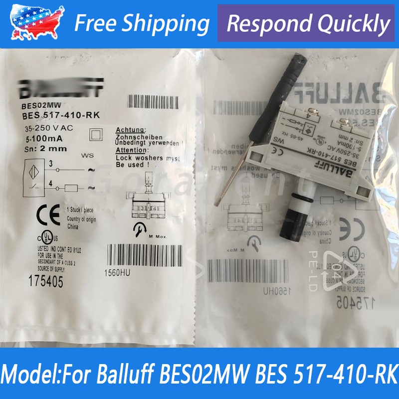 For Balluff BES02MW BES 517-410-RK 35-250VAC Inductive Proximity Switch Sensor