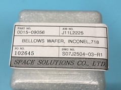 AMAT 0015-09056 Bellows Assy Wafer Solid, Lift, Inconel, 718, 500107049, 167975