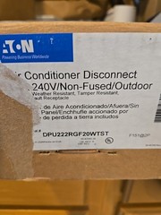 Outdoor Non-Fused Air Conditioning Disconnect, 60-Amp, 240-Volt -DPU222RGF20WTST