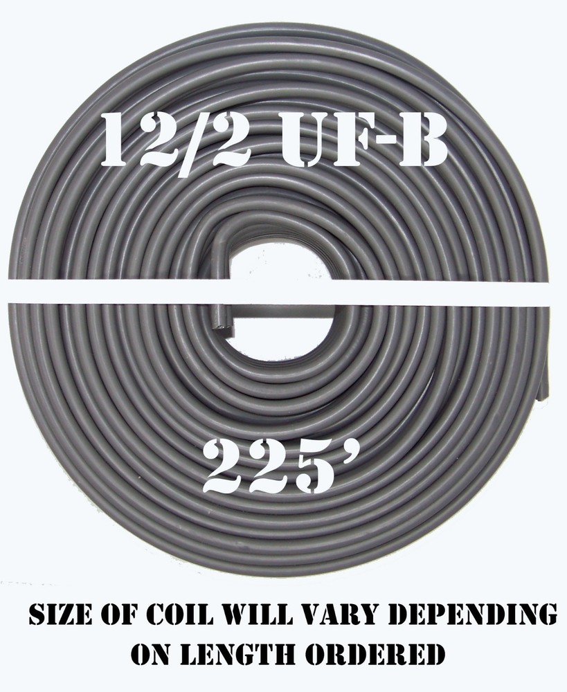 12/2 UF-B x 225′ Southwire Underground Feeder Cable