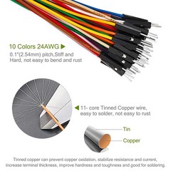 40pcs 30cm Long Female to Female Header Jumper Wire Dupont Cable Line Connect…