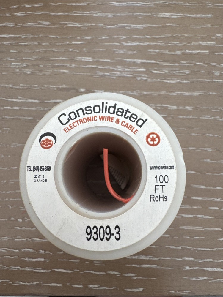 Consolidated Electronic Wire and Cable 100ft Red