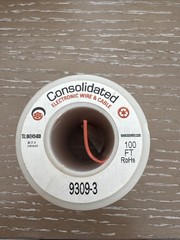 Consolidated Electronic Wire and Cable 100ft Red