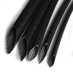 1-20mm Black Silicone Fiber Glass Tube Wire Cable Insulating High Temp Sleeving