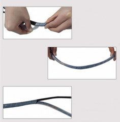 Ф6mm-Ф30mm White / Black Spiral Wrap Cable Tidy Wire Organize Sleeves Tool Kits
