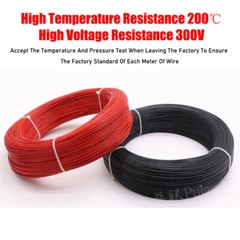 Flexible Tin Plated Copper UL1332 12AWG to 28AWG PTFE Cable for High Temperature