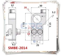1PCS NEW FIT FOR SMBE-2014T T Yes with nut fixture cylinder connection fixation