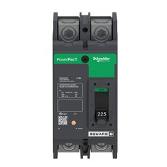 NIB – Square D – QBL22225 – Circuit Breaker, Powerpact Q, 225A, 2 Pole, 240Vac