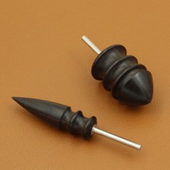 2PCS Pointed Tip Leather Burnisher Electric Polished Head Edge Slicker Tools US