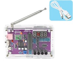 DIY FM Radio Kit Set Electronic TDA2822 Power Amplifier 87-108MHz With Shell