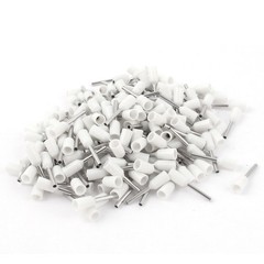 200Pcs E0508 22AWG Insulated Ferrule Wire Cord End Terminal Connector White