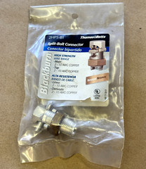 THOMAS & BETTS 2HPS-B1 SPLIT-BOLT CONNECTOR, 2-10 AWG COPPER, 1 PC.