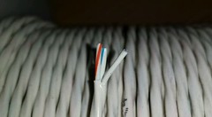 ( 25 FT ) M27500-24SM3U23 24Awg White SPC Aircarft Cable Wire 3/C 19S/36Awg 600V