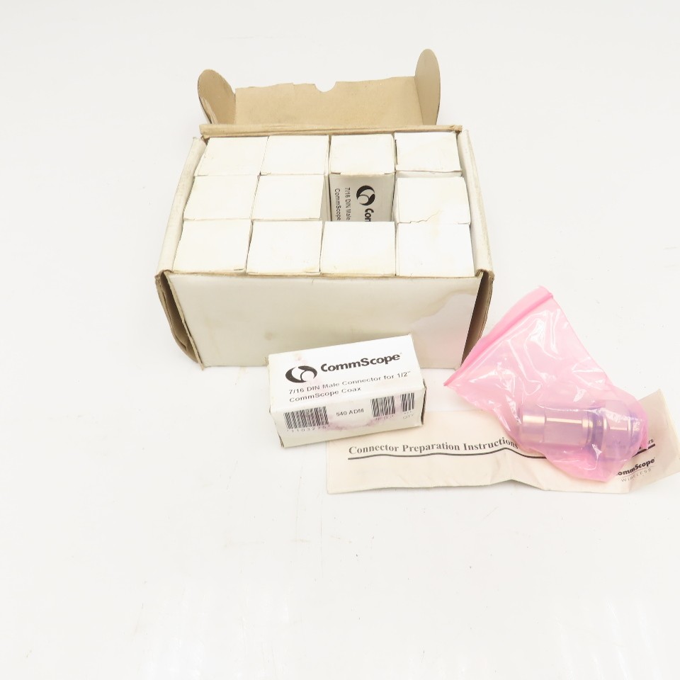 Commscope 540ADM 7/16 DIN Male Connector For 1/2″ Commscope Coax Lot Of 12