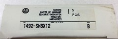 ALLEN BRADLEY 1492-SM8X12 BLANK MARKER CARDS [BOX OF 5 CARDS] NEW IN BOX