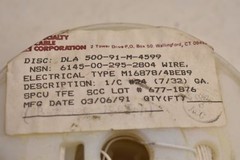 Type E. Stranded Silver Plated Copper ETFE 24AWG M16878/4-BEB-9 100 FT. PER SALE