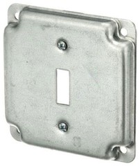 Steel City RS-9, 4″ Box, 1/2″ Raised, (1) Toggle Switch, Outlet Box Cover, 1 pc