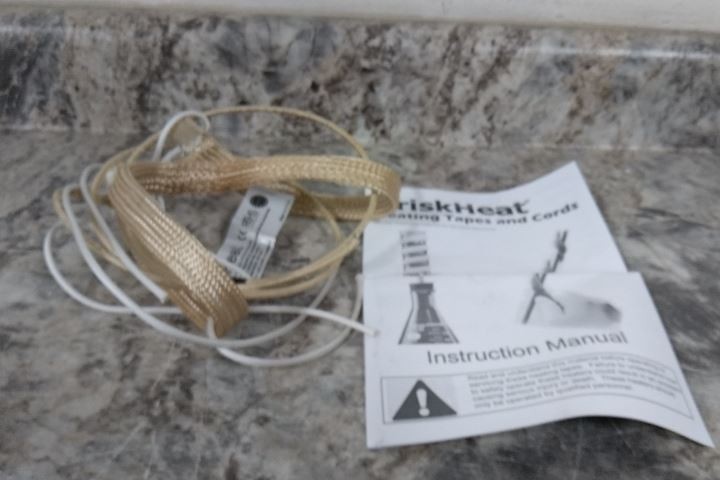 BriskHeat TBWH-052-020 240VAC Insulated Heating Tape Leads On Opposite Ends