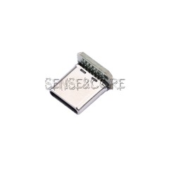 10PCS USB-C Male Head 5V 16pin USB Type-C Vertical Port Connector Jack Board-