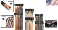 120pcs Breadboard Jumper Wires Assorted Kit 10cm 12 Strand Dupont Male Female…