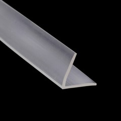 Resin L-Shaped Glass Door Sealing Tape Edge Guard Strip Glass Protector Trim