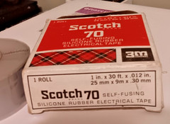 One Roll 3M Scotch 70 Self-Fusing Silicone Rubber Electrical Tape NEW/OLD STOCK