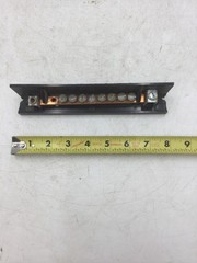 Zinsco 8 Position Under Screw Isolated Ground Bar w/ Up To #6 AWG Lug On Each