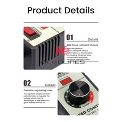 4000W Electronic Voltage Regulator Stepless AC Motor Speed Controller 110V/220V