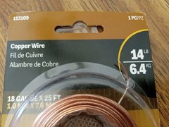 Hillman Copper Wire 18 Gauge 25 Ft. Roll # 123109 NEW