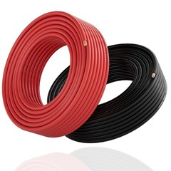 12AWG Battery Wire 25ft Red Black, Car Audio Remote Trailer Alarm DIY
