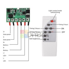 6.4V 7.4V 11.1V 12V Solar Street Light Circuit Board Light Driver Control Board